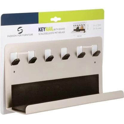 Siro Schlüsselleiste Mit Ablage 1996 Metall Nickel Matt Länge 300 Mm – Bild 5