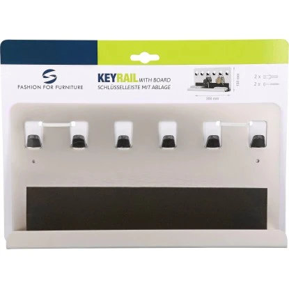 Siro Schlüsselleiste Mit Ablage 1996 Metall Nickel Matt Länge 300 Mm – Bild 6