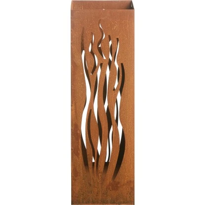 Gartenfreude Windlicht 16 X 16 X 50 Cm Wellen Edelrost – Bild 6