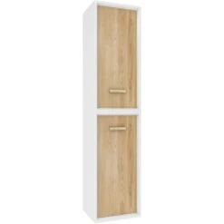 Aurlane Badschrank 35 Cm Fjord Eiche-Weiß