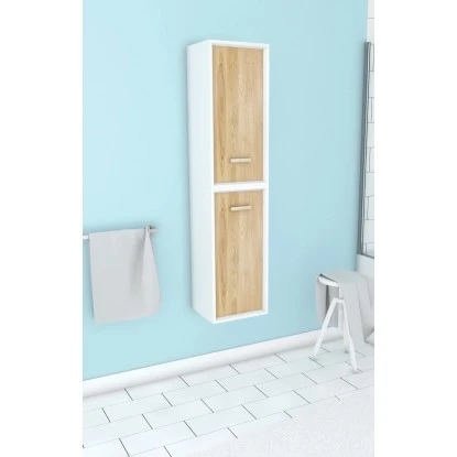 Aurlane Badschrank 35 Cm Fjord Eiche-Weiß – Bild 2