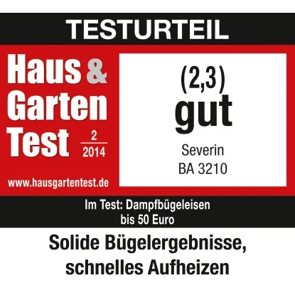 Severin Dampfbügeleisen BA 3210 Weiß-Lila – Bild 7