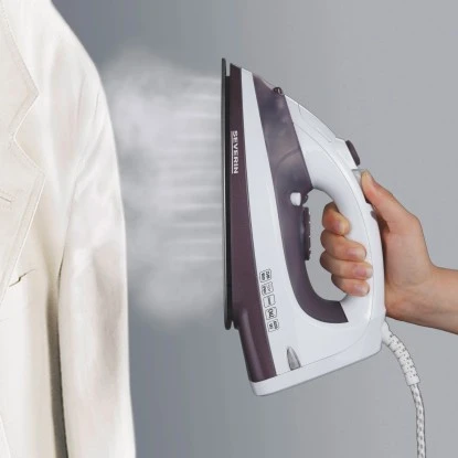 Severin Dampfbügeleisen BA 3210 Weiß-Lila – Bild 2