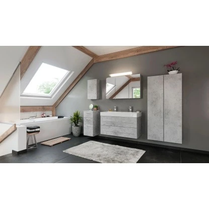 Posseik Badmöbel-Set Livono 100 Cm Beton6-teilig – Bild 11