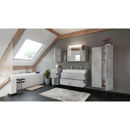 Posseik Badmöbel-Set Livono 100 Cm Beton6-teilig – Bild 12