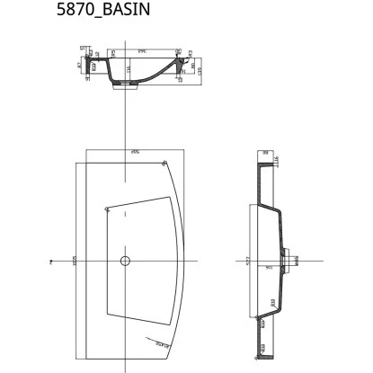 Posseik Badmöbel-Set Luna 100 Cm Anthrazit Seidenglanz 3-teilig – Bild 9