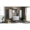 Posseik Badmöbel-Set Luna 100 Cm Beton 4-teilig