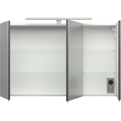 Posseik Badmöbel-Set Pro 100 Cm Anthrazit Seidenglanz 4-teilig – Bild 2