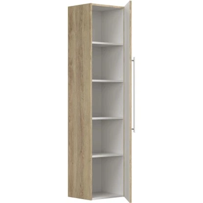 Posseik Badmöbel-Set Teramo 100 Cm Eiche Hell Seidenglanz5-teilig – Bild 9