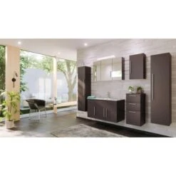 Posseik Badmöbel-Set Teramo 100 CmAnthrazit Seidenglanz 6-teilig