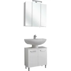 Pelipal Badmöbel-Set Quickset 312 Weiß 68 Cm 2-teilig