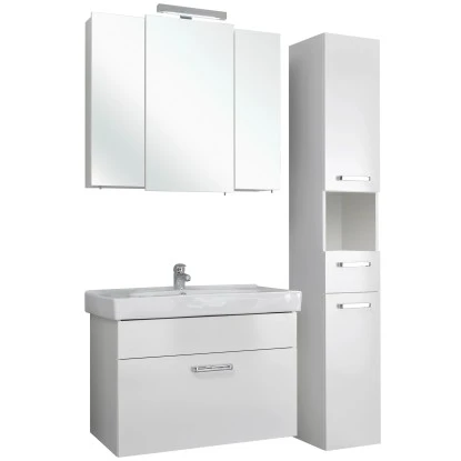 Pelipal Badmöbel-Set Quickset 312 Weiß 113 Cm 4-teilig – Bild 4