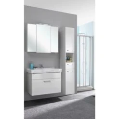 Pelipal Badmöbel-Set Quickset 312 Weiß 113 Cm 4-teilig