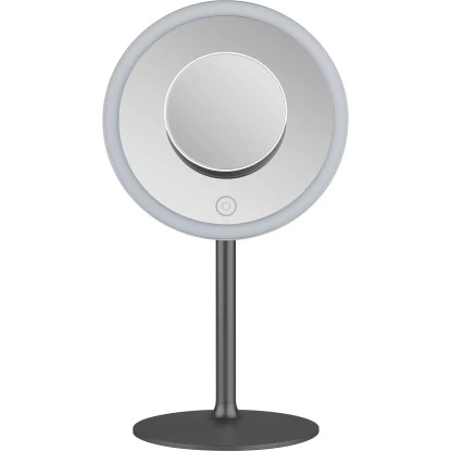 Baliv LED Kosmetik Standspiegel Schwarz