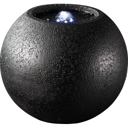 Heissner Zimmerbrunnen Black Ball Aus Polyresin