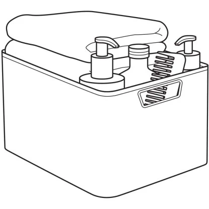 Best Freizeitmöbel Aufbewahrungsboxen Curver Style 3-er Set Dunkelbraun S – Bild 3
