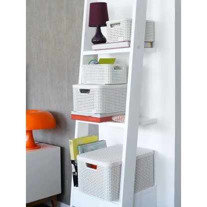 Best Freizeitmöbel Aufbewahrungsboxen Curver Style 3-er Set Creme M Mit Deckel – Bild 8