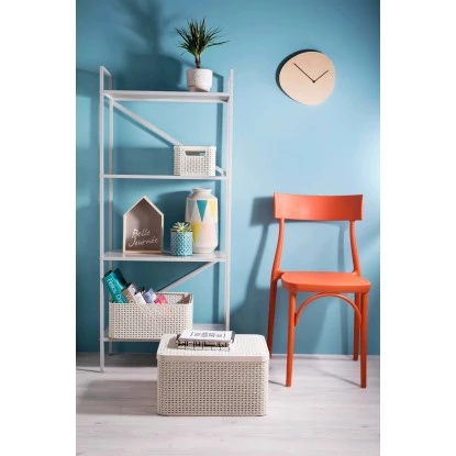 Best Freizeitmöbel Aufbewahrungsboxen Curver Style 3-er Set Creme M Mit Deckel – Bild 9