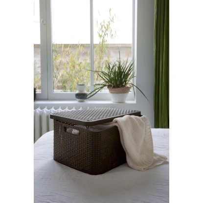 Best Freizeitmöbel Aufbewahrungsboxen Curver Style 3-er Set Dunkelbraun S+M+L – Bild 7