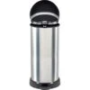 Curver Decobin Mülleimer 40 L Mit Fußpedal Silber Metallic