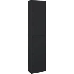Maximus Hochschrank Sisi 2-Türig Schwarz Matt 155 Cm X 35 Cm X 21,6 Cm