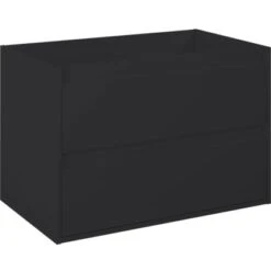 Maximus Waschbeckenunterschrank Sisi Schwarz Matt 80 Cm