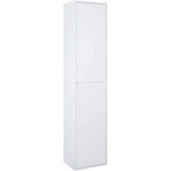 Maximus Hochschrank Sisi 2-Türig Weiß Matt 155 Cm X 35 Cm X 21,6 Cm