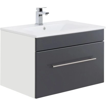 Posseik Waschplatz Viva 75 Cm Anthrazit Seidenglanz