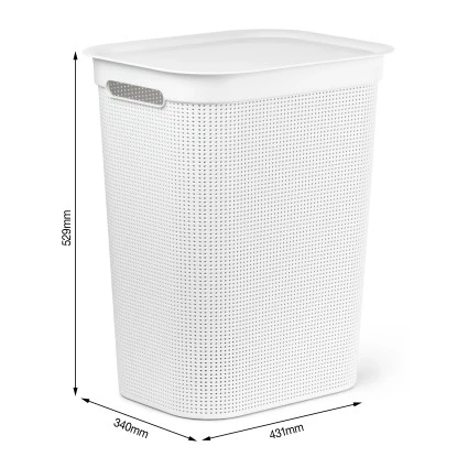 Rotho Wäschesammler Brisen 50 L Weiß
