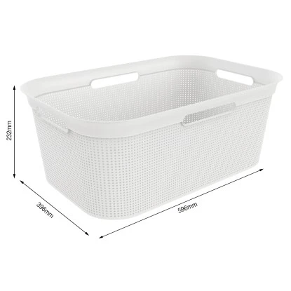 Rotho Wäschekorb Brisen 41 L Weiß