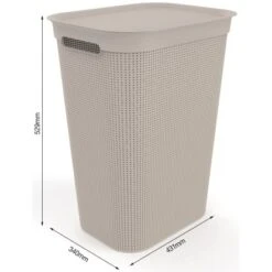Rotho Wäschesammler Brisen 50 L Cappuccino