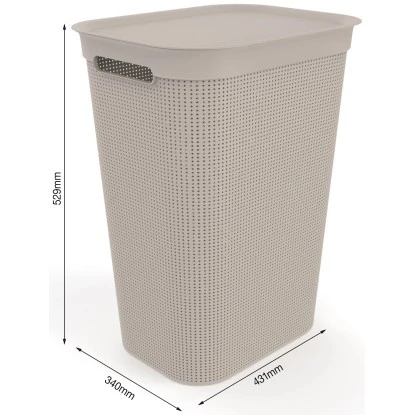 Rotho Wäschesammler Brisen 50 L Cappuccino