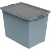 Rotho Stapelbox Compact A3 Mit Rollen 70 L Blau