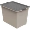 Rotho Stapelbox Compact A3 Mit Rollen 70 L Cappucchino