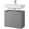 Pelipal Waschbeckenunterschrank Quickset 357 60 Cm Mit Türen Quarzgrau Matt