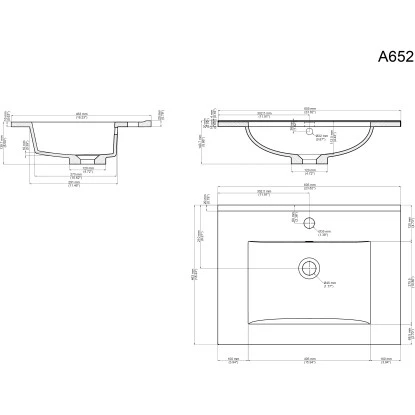 Posseik Badmöbel-Set Homeline H X B X T: 56 Cm X 62 Cm X 46,5 Cm Weiß Hochglanz – Bild 7