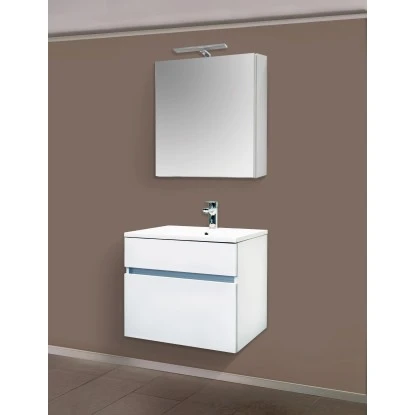 Sanotechnik Waschbeckenunterschrank 60 Cm Stella Weiß – Bild 2