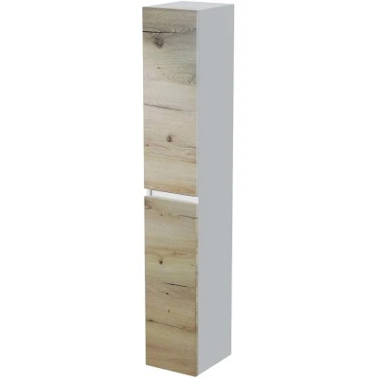 Sanotechnik Hochschrank 30 Cm Stella Eiche Antik-Weiß