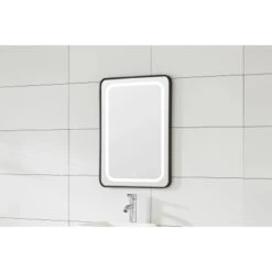 Sanotechnik Spiegel 60 Cm Soho Mit LED-Beleuchtung Schwarz