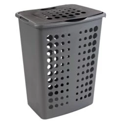 Curver Wäschebox Victor 60 L Silber-Grau