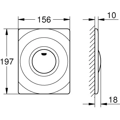 Grohe Abdeckplatte Surf â Bild 2