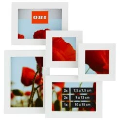 OBI Multi-Bilderrahmen Für 5 Bilder Weiß