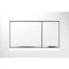 Geberit WC-Betätigungsplatte Sigma30 Weiß Hochglanz Verchromt