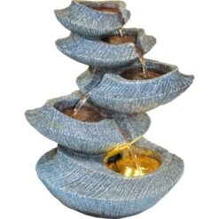 Granime Raumbrunnen Yoga Polyresin Natur 25 Cm X 18 Cm X 36 Cm