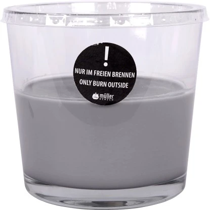 Kerzenglas Finca XXL Outdoor Hellgrau 17 Cm X 17 Cm X 16 Cm