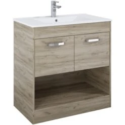 Waschbeckenunterschrank 80 Cm Zen Craft-Eiche