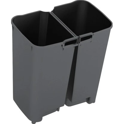 Tret-Mülleimer Compatta Mit Inneneimern 2 X 11 L – Bild 2