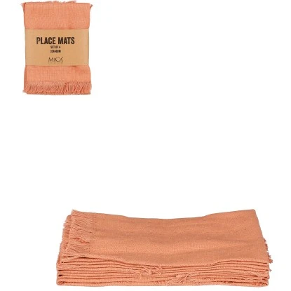 Mica Decorations Villia Placemat Terra 4 Stück 48 Cm X 33 Cm