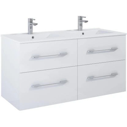 Waschbeckenunterschrank 120 Cm Madrid Weiß