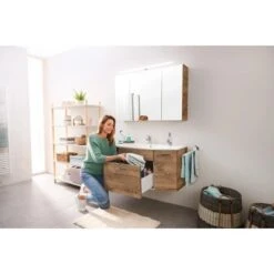 Pelipal Badmöbel-Set Zoey Rustico Eiche Ribbeck Nachbildung 112 Cm 3-teilig